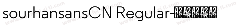 sourhansansCN Regular字体转换